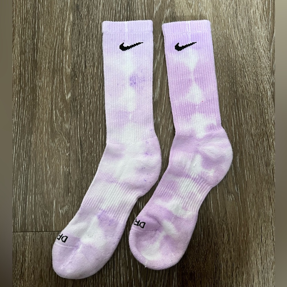 Nike Purple Tie Dye Dri-Fit Socks